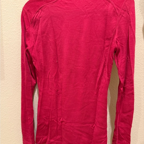 Smartwool Women's Long Sleeve Base Layer - Raspberry Red - Picture 3 of 3